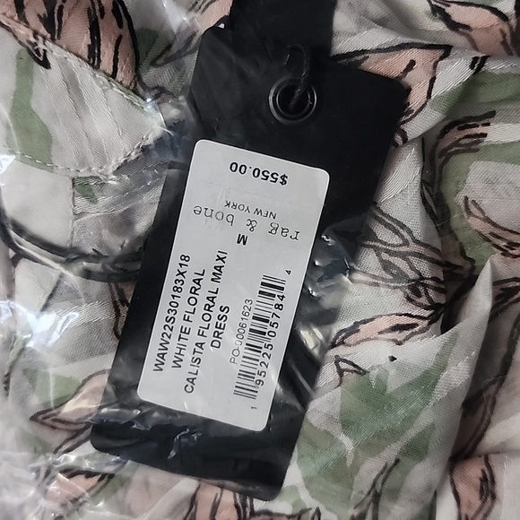 Calista Floral Long Sleeve Dress Size Medium NWT Rag & Bone - Picture 7 of 9